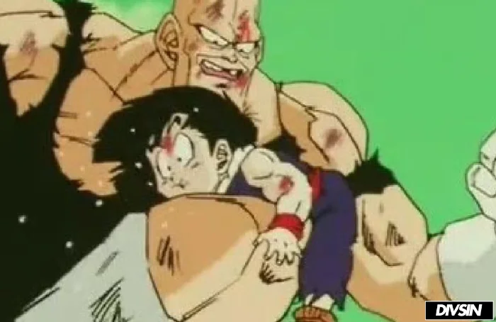 Recoome vs Vegeta, Gohan & Krillin