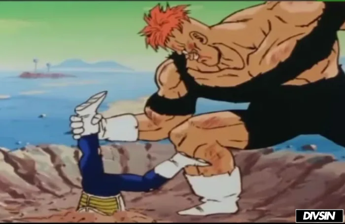 Recoome vs Vegeta, Gohan & Krillin